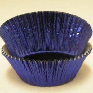 Mini Blue Foil Cup 1 1/4″ Base x 3/4″ Wall approx 100
