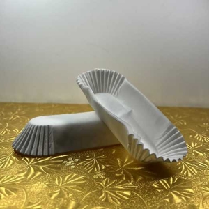 Eclair Cup Wh. 1 1/4″ x 4 1/2″ Base x 1″ Wall approx 100