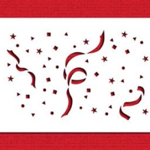 Stencil Confetti 3″ x 5″