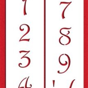 Stencil Contemporaty Numbers