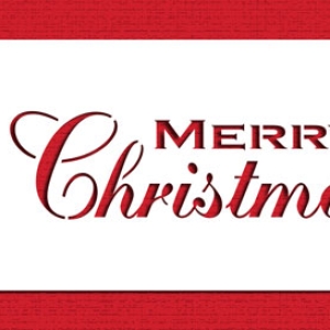 Stencil Fancy Merry Christmas