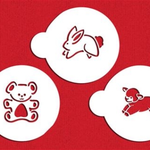 Stencil Baby Animals Cookie 3 count