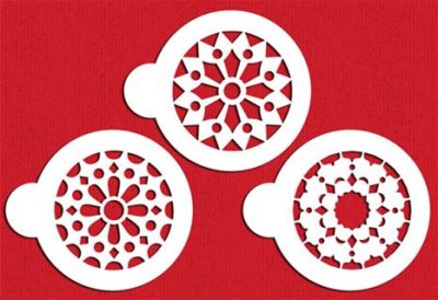 Stencil Kalidescope Patterns 3 count