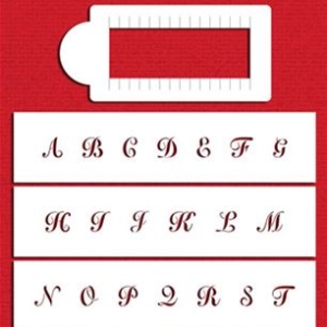 Stencil Script Monogram Set