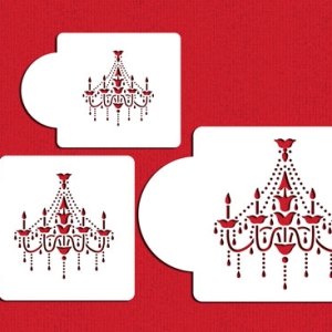 Stencil Chandelier Set 3 pieces