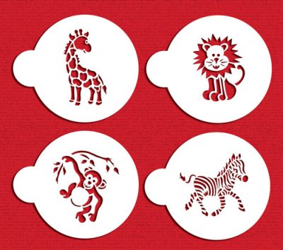 Stencil Jungle Animals Cookie Set