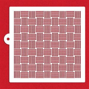 Stencil Basketweave Cake