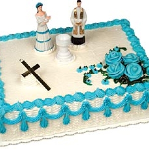 Christening Boy Cake Kit Each