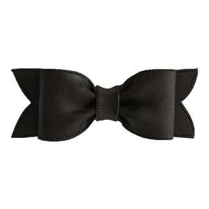 Bow with Tail Black 6″ Each