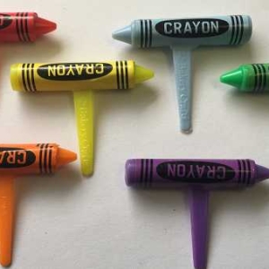 Crayon Picks Assorted Colors 1 1/2″ 12 count