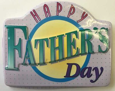 Happy Fathers Day plaque 6" x 5" Each
