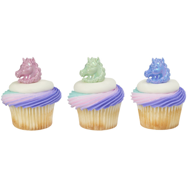 Unicorn Cupcake Rings 12 count