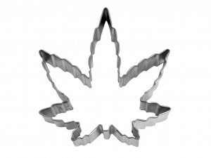 Marijuana Leaf Cookie Cutter 4" Each