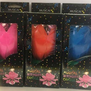 Musical Flower Candle Each