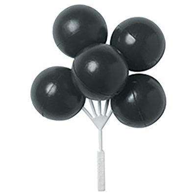 Balloon Cluster 5" Large Black 3 count