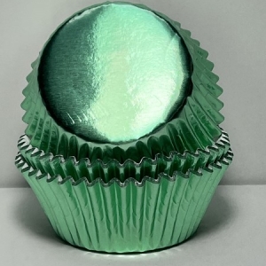 Green Foil Cups 2″ Base x 1 1/4″” Wall approx 500