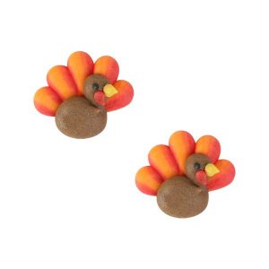 Turkey Sitting Royal Icing 12 count