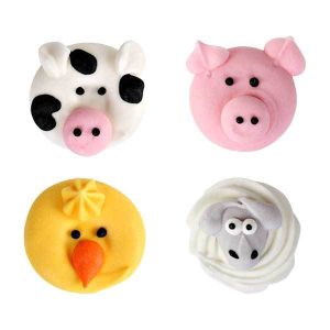 Farm Animals Royal Icing 8 count