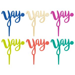 Yay Candle Holder Pick Assorted Color Each