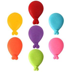 Balloons Small Royal Icing 7 colors 7 count