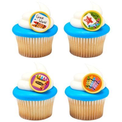 Crayon Cupcake Rings 12 count