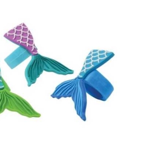 Mermaid Tail Rubber Assorted 1 1/2 12 count