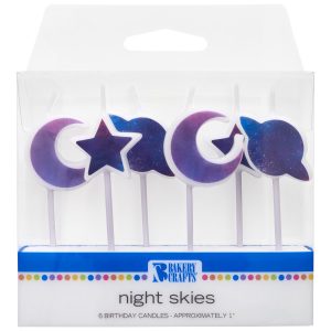 Cosmic Sky Shapes Asst Candles Each