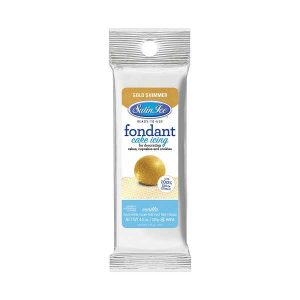 Gold Shimmer Satin Ice Fondant 4.4 oz