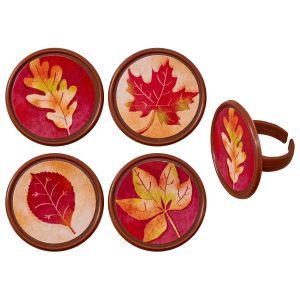 Fall Leaves Rings 12 count