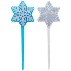 Snowflake Tall DecoPics 4 count