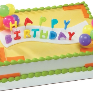 Happy Birthday Neon Candles DecoSet Each