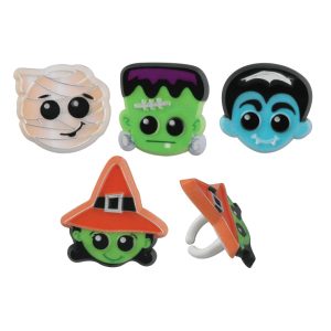 Halloween Character Rings 1.5″12 count