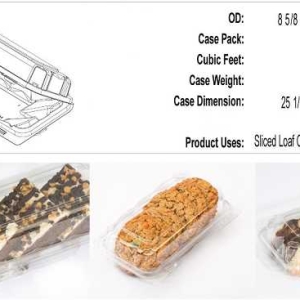 Slice Long Cake or Large Cookie Container Each