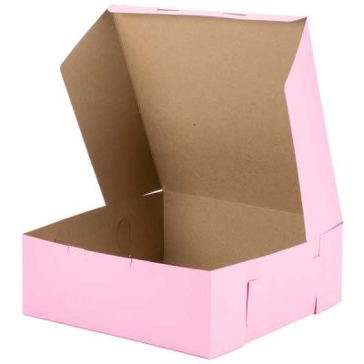14"x 14"x 5" Pink Cake Box Each