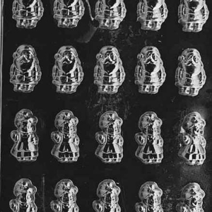 Mr. & Mrs Claus Bitesize Candy Mold 20 cavity Each