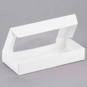 White 3/4# 1 pcs Candy Box 7 3/8″ x 3 1/2″ x 1 1/4″ Each