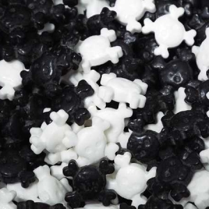 Skull and Cross Bones Sprinkles Mix 5 oz