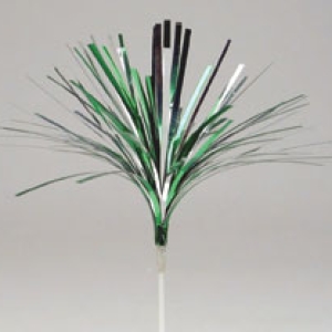 Mylar Spray Green & Silver 4 count