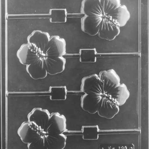 Hibiscus Lolly 4 cavity Each