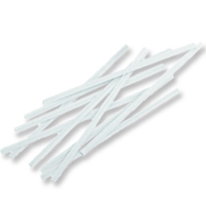 White Twist Ties 50 count