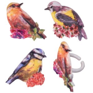 Springtime Birds Rings 12 count