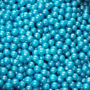 Blue Pearl Beads (4MM) 6 oz