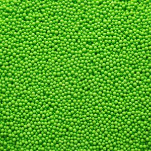 Lime Green Nonpareils Beads 5 oz