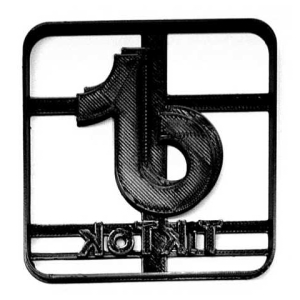 Tik Tok with Square Cookie Cutter Each