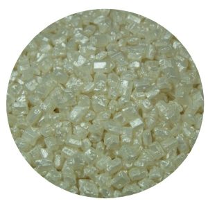 White Metallic Rocks 6 ounce