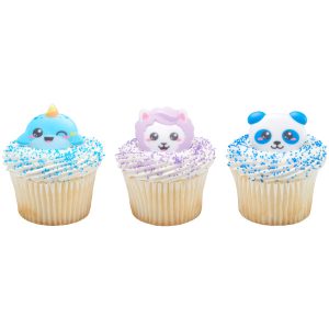 Kawii Characters Rings 12 count