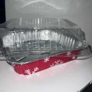 Holiday Foil 8″ SQ Pan & Dome Each