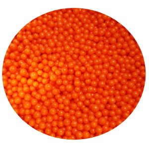 Orange Beads (4MM) 6 OZ