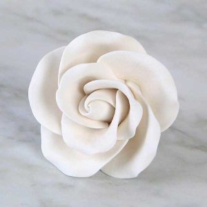 Large Tea Roses White 2″ Each