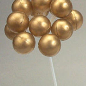 Balloon Cluster Gold 3 count